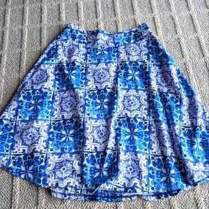 Women's Pleated Skirt, Women's Summer Skirt, Midi Women's Skirt Size 4